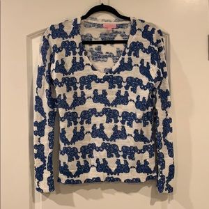 Lilly Pulitzer Elephant Sweater